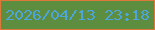 文字の大きさ：2、枠の色：dc793a、背景の色：5d8e40、文字の色：4da5db 無料ブログパーツのブログ時計