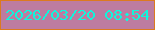 文字の大きさ：4、枠の色：dc7a1f、背景の色：bd7ca0、文字の色：0ff7dc 無料ブログパーツのブログ時計