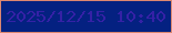 文字の大きさ：3、枠の色：dc8770、背景の色：042181、文字の色：3521a6 無料ブログパーツのブログ時計
