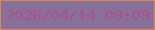 文字の大きさ：5、枠の色：dc8853、背景の色：87719a、文字の色：ab518e 無料ブログパーツのブログ時計