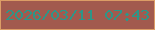 文字の大きさ：4、枠の色：dc9d66、背景の色：a25a4e、文字の色：2d9688 無料ブログパーツのブログ時計