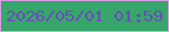 文字の大きさ：3、枠の色：dc9de7、背景の色：37a66a、文字の色：694cbe 無料ブログパーツのブログ時計