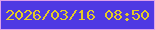 文字の大きさ：3、枠の色：dca1eb、背景の色：4f39e3、文字の色：e4cb27 無料ブログパーツのブログ時計