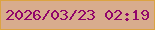 文字の大きさ：3、枠の色：dca341、背景の色：d8ac8d、文字の色：91056a 無料ブログパーツのブログ時計
