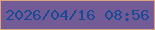 文字の大きさ：1、枠の色：dca47e、背景の色：735b96、文字の色：1a4996 無料ブログパーツのブログ時計