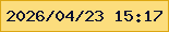 文字の大きさ：4、枠の色：dca612、背景の色：fcdd7d、文字の色：060e2f 無料ブログパーツのブログ時計
