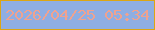 文字の大きさ：1、枠の色：dca613、背景の色：8faee2、文字の色：efa28f 無料ブログパーツのブログ時計