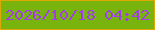 文字の大きさ：5、枠の色：dca801、背景の色：78b30e、文字の色：9f3eea 無料ブログパーツのブログ時計