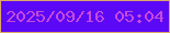 文字の大きさ：3、枠の色：dca866、背景の色：5b08f7、文字の色：c64adb 無料ブログパーツのブログ時計