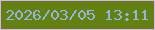 文字の大きさ：3、枠の色：dcb1f7、背景の色：638112、文字の色：93b6dd 無料ブログパーツのブログ時計