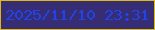 文字の大きさ：4、枠の色：dcba13、背景の色：362d74、文字の色：2044e7 無料ブログパーツのブログ時計