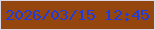 文字の大きさ：4、枠の色：dcd7e5、背景の色：95460f、文字の色：203bdb 無料ブログパーツのブログ時計