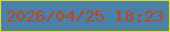 文字の大きさ：5、枠の色：dcdb16、背景の色：4b80a7、文字の色：bb461e 無料ブログパーツのブログ時計