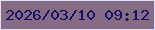 文字の大きさ：2、枠の色：dcdefb、背景の色：866c82、文字の色：16106c 無料ブログパーツのブログ時計