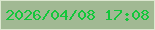 文字の大きさ：1、枠の色：dce7d0、背景の色：a1b993、文字の色：12c73a 無料ブログパーツのブログ時計