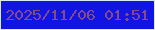 文字の大きさ：1、枠の色：dce8f0、背景の色：1115e3、文字の色：874987 無料ブログパーツのブログ時計