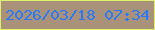 文字の大きさ：1、枠の色：dcf170、背景の色：a99279、文字の色：2979ff 無料ブログパーツのブログ時計