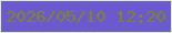 文字の大きさ：3、枠の色：dcf2b3、背景の色：6d59cf、文字の色：7d872a 無料ブログパーツのブログ時計