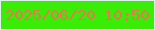文字の大きさ：5、枠の色：dcf2eb、背景の色：39ed06、文字の色：ef7254 無料ブログパーツのブログ時計