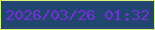 文字の大きさ：2、枠の色：dcf483、背景の色：214770、文字の色：742ed8 無料ブログパーツのブログ時計
