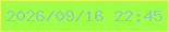 文字の大きさ：4、枠の色：dcfa58、背景の色：a0fe47、文字の色：8ed2aa 無料ブログパーツのブログ時計