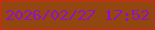 文字の大きさ：3、枠の色：dd2313、背景の色：91470f、文字の色：950dc8 無料ブログパーツのブログ時計