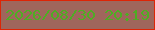 文字の大きさ：5、枠の色：dd2506、背景の色：9f665c、文字の色：4ead23 無料ブログパーツのブログ時計