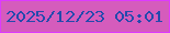 文字の大きさ：3、枠の色：dd3bff、背景の色：d55cbc、文字の色：244aad 無料ブログパーツのブログ時計