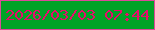 文字の大きさ：1、枠の色：dd499a、背景の色：01a327、文字の色：e70b6b 無料ブログパーツのブログ時計