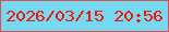 文字の大きさ：5、枠の色：dd4f4a、背景の色：74d9f1、文字の色：f71401 無料ブログパーツのブログ時計