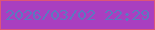文字の大きさ：1、枠の色：dd5578、背景の色：a93fc0、文字の色：5c79bf 無料ブログパーツのブログ時計