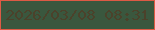 文字の大きさ：3、枠の色：dd5a45、背景の色：3a573e、文字の色：4b422b 無料ブログパーツのブログ時計