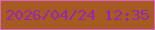 文字の大きさ：3、枠の色：dd63c0、背景の色：a65b23、文字の色：9725b0 無料ブログパーツのブログ時計