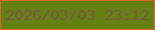 文字の大きさ：5、枠の色：dd6628、背景の色：648013、文字の色：7d5b43 無料ブログパーツのブログ時計