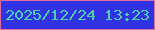 文字の大きさ：3、枠の色：dd6b9e、背景の色：3032e4、文字の色：4bd2aa 無料ブログパーツのブログ時計