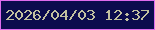文字の大きさ：3、枠の色：dd6ced、背景の色：0b0c4d、文字の色：c2c1a0 無料ブログパーツのブログ時計