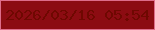 文字の大きさ：5、枠の色：dd6d8a、背景の色：8c0c12、文字の色：6f0801 無料ブログパーツのブログ時計