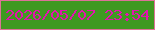 文字の大きさ：5、枠の色：dd7298、背景の色：3f9921、文字の色：e213af 無料ブログパーツのブログ時計