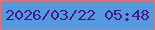 文字の大きさ：3、枠の色：dd7374、背景の色：5699dc、文字の色：42198e 無料ブログパーツのブログ時計