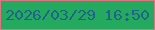 文字の大きさ：2、枠の色：dd7481、背景の色：24aa5f、文字の色：22638a 無料ブログパーツのブログ時計