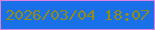 文字の大きさ：2、枠の色：dd81e2、背景の色：1970e9、文字の色：908c19 無料ブログパーツのブログ時計