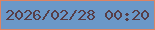 文字の大きさ：4、枠の色：dd8363、背景の色：6b98c8、文字の色：573e47 無料ブログパーツのブログ時計