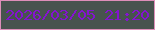 文字の大きさ：2、枠の色：dd8eb9、背景の色：47534e、文字の色：8413d0 無料ブログパーツのブログ時計