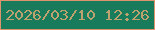 文字の大きさ：4、枠の色：dd946d、背景の色：177b5c、文字の色：bda16f 無料ブログパーツのブログ時計