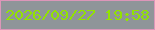 文字の大きさ：5、枠の色：dd96b9、背景の色：8f9599、文字の色：92e301 無料ブログパーツのブログ時計