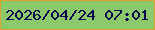 文字の大きさ：5、枠の色：dda132、背景の色：8cc96a、文字の色：04044d 無料ブログパーツのブログ時計