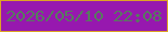 文字の大きさ：1、枠の色：dda425、背景の色：9718af、文字の色：577b5e 無料ブログパーツのブログ時計