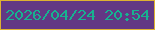 文字の大きさ：3、枠の色：ddb232、背景の色：623884、文字の色：17b290 無料ブログパーツのブログ時計