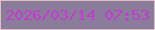 文字の大きさ：1、枠の色：ddbec1、背景の色：8c7c9b、文字の色：c33ad1 無料ブログパーツのブログ時計