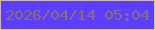文字の大きさ：5、枠の色：ddc44a、背景の色：5b3eff、文字の色：886f71 無料ブログパーツのブログ時計